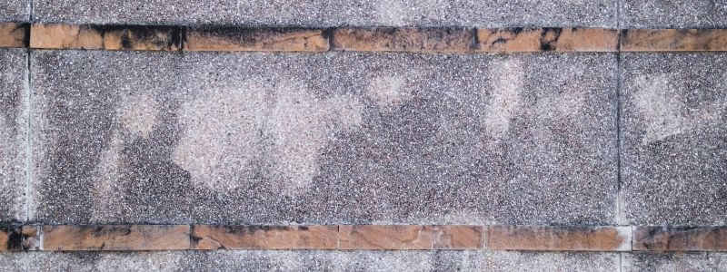Granule loss and bald spots on aging CT roof